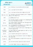 과학 용어 사전 활동지 예시
